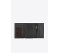 Portefeuille Wittchen pour femme en cuir Saffiano, petit modèle, noir naturel