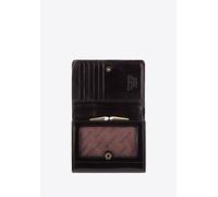 Portefeuille Wittchen pour femme, en cuir verni noir, format moyen