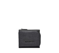 Portefeuille zippÃ©e cuir femme Mandarina Duck Mellow Noir 8x10x2 cm
