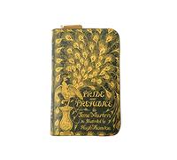 Portefeuille zippé Pride and Prejudice pour les amateurs de livres, cadeau pour elle, Jane Austen, cadeau de Saint-Valentin ASVP Shop, vert, compact