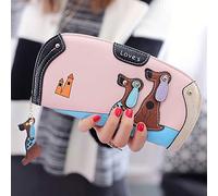 Portefeuilles de marque pour femme, sac à main de créateur, porte-monnaie pour chien, petit portefeuille pour homme, rose, Taille unique