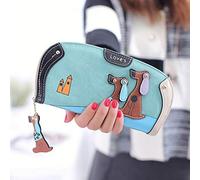 Portefeuilles de marque pour femme, sac à main de créateur, portefeuille pour chien, carnet de chèques, portefeuilles pour femmes, bleu, Taille unique