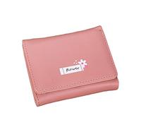 Portefeuilles en aluminium pour homme et femme - Portefeuille court avec imprimé floral - Plusieurs emplacements pour cartes - Pochette pour petits garçons, rose vif, Taille unique