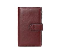 Portefeuilles en cuir pour femme avec blocage des RFID - Grande capacité - Porte-cartes à trois volets - Porte-cartes de crédit, a, Beauté de masse