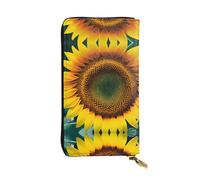 Portefeuilles en cuir pour homme et femme, grand portefeuille avec 12 emplacements pour cartes, portefeuille pour passeport, Tournesol You Are My Sunshine, One Size