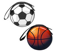 Portefeuilles en Forme De Football 2 Pièces, Cadeaux De Sport, Portefeuilles Créatifs, Mini Portefeuilles, Accessoires pour Fans De Football