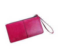 Portefeuilles pour femme - Grand sac à main avec dragonne - Portefeuille pour téléphone - Joli portefeuille long et fin pour la vie quotidienne - Portefeuille vert à coller, rose vif, Taille unique