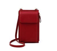 Portefeuilles pour Femmes Nouvelles Dames d'embrayage Messenger Mode téléphone Sac Portefeuille Femmes Portefeuille (Color : Burgundy)