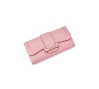 Portefeuilles pour Femmes Portefeuilles en Cuir Simples pour Femmes Portefeuille à Trois Volets Porte-Carte Longue Pochette Dame Sac à Main pour Quotidien (Color : Red)