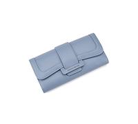 Portefeuilles pour Femmes Portefeuilles en Cuir Simples pour Femmes Portefeuille à Trois Volets Porte-Carte Longue Pochette Dame Sac à Main pour Quotidien (Color : Red)