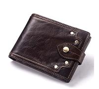 Portefeuilles pour hommes en cuir de vache véritable Portefeuille pour hommes Porte-monnaie pour hommes Petit porte-cartes en cuir Perse Mini porte-monnaie de rangement Sac de portefeuille à loquet