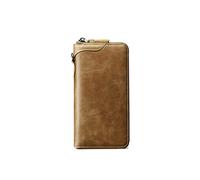 Portefeuilles pour hommes en cuir véritable portefeuilles pour hommes enveloppe pochette téléphone poignet sac à main sac d'affaires vintage long portefeuille homme luxe fermeture éclair bracelets