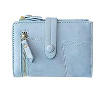 Portefeuilles rigides pour hommes, petits portefeuilles pour femmes et femmes, portefeuille pliable, bleu, Taille unique