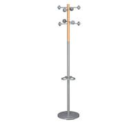 Portemanteau Accueil modèle bois - Gris/hêtre