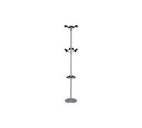 Unilux Portemanteau Advantage 100340648 Acier/Polypropylène Gris métal/Noir 180 cm