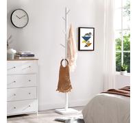 Portemanteau En Bois Massif, Autoportant, Pour L'entrée Avec 8 Crochets Pour Manteaux, Chapeaux, Sacs, Sacs À Main, Pour L'entrée, Le Vestibule, Le Couloir