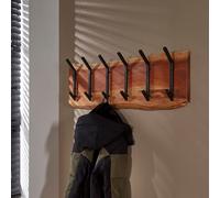 Portemanteau en bois massif TAVOLA 2x6 crochets mural