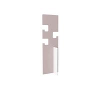 Portemanteau Enfant Contemporain en MDF coloris Blanc/Taupe - Dim : 35 x 35 x 120 cm -PEGANE-