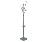 Portemanteau Festival - corps gris /patères bois