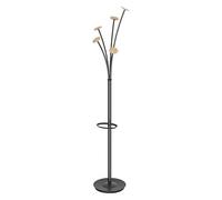 Portemanteau Festival - corps noir /patères bois