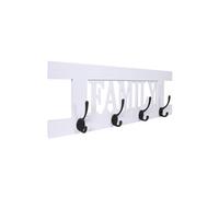 Portemanteau HWC-C60, Family, 60x21cm blanc shabby