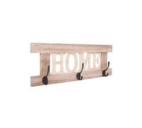 Portemanteau MENDLER HWC-C60, Home, 55x21cm brun nature shabby Marron