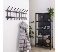 Portemanteau industriel 8 crochets tube large rond LUCY