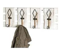 HAKU Möbel patère Murale Vintage, MDF, métal - Dim.: L 55 cm x H 20 cm x P 7 cm, Style: Industrial