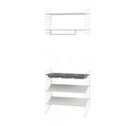 Portemanteau mural avec range chaussures grand with grey felt bowl shelf