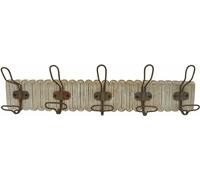 Portemanteau mural DKD Home Decor fer colonial mangue 61 x 10 x 21 cm Décapé