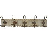 Portemanteau mural DKD Home Decor fer colonial mangue 61 x 10 x 21 cm Décapé