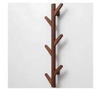 Portemanteau mural en bois massif, design moderne, solution de rangement créative pour chambre à coucher et salon