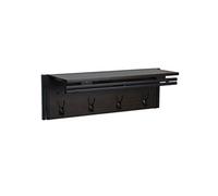 Portemanteau mural HWC-A27 24x75x24cm marron foncé