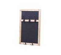 Portemanteau mural HWC-C51, tableaux noirs, 55x34cm brun naturel, shabby
