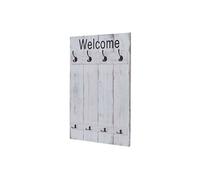 Portemanteau mural HWC-C89, style shabby, 91x60cm blanc