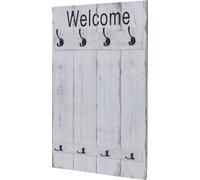 Portemanteau mural HWC-C89, style shabby, 91x60cm blanc