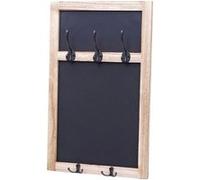 Portemanteau mural MENDLER HWC-C51, tableaux noirs, 55x34cm brun naturel, shabby Beige