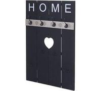 Portemanteau mural MENDLER HWC-C89, HOME, 8 crochets, 91x60cm gris foncé shabby Gris