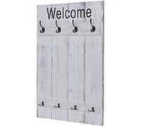 Portemanteau mural HWC-C89, style shabby, 91x60cm blanc