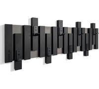Portemanteau mural noir Lamele Mini 80 cm