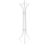 hjh OFFICE Portemanteau en Métal 176 cm Space III Porte-vêtement avec 9 Crochets, Portant à vêtement d’entrée, pour vêtements, Manteaux Chapeaux, Blanc