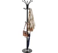 Portemanteau VEVOR, 176 cm, portemanteau avec porte-parapluie, socle stable en marbre et 14 crochets, porte-vestes pour entrée, salon, cintre pour chapeaux, écharpes, sacs