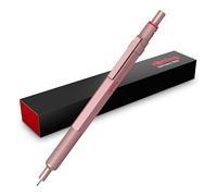Portemine rOtring 600 | Mine HB, 0,5 mm | Portemine entièrement métallique | Or Rose | Prise crantée antidérapante et corps hexagonal