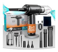 PORTENTUM Blower and Vacuum ABV-1, Aspirateur sans Fil et Souffleur Air Comprimé, Noir, 68 W, 75 décibeles