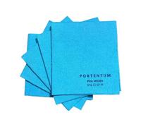PORTENTUM Chiffon Nettoyage Microfibre PVA, Lot de 5, Bleu. Lavette pour Nettoyer Vitres, Cuisine, Salle de Bain, Maison, Voiture, Haute Qualité, Microfibre Très Absorbante, Douce, Lavable, 38x35 cm