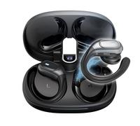 PORTENTUM Écouteurs Bluetooth sans Fil Sport - Écran LED - Réduction Bruit DNS - 50h - Bluetooth 5.4 - Oreillettes imperméables avec Commandes intégrées - Basses HiFi - Ajustement Confortable - USB-C