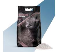 PORTENTUM Litière pour Chat de bentonite Blanche 10 L 7,5 kg Parfum Talc - Agglomération Forte et 99,5% sans poussière - Litière agglomérante avec contrôle des odeurs
