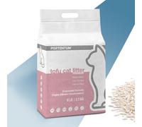 PORTENTUM Litiere Tofu Chat sans Parfum - 12 L de litiere agglomerante avec Controle des odeurs et Nettoyage Facile - Sac litiere Chat en pellets vegetaux Qui ne collent Pas et Gardent Le bac Propre