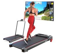 PORTENTUM Tapis de Marche Pliable et Course Treadmill 8 Pro - 3 Niveaux d’Inclinaison et télécommande - Moteur Silencieux 2,5 HP - Connectivité FTMS Multi-APP - Walking Pad 136 kg