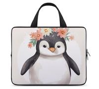 Porter des fleurs Housse pour ordinateur portable ultra fine, légère et imperméable 12 pouces, matériau néoprène durable, sac de protection portable avec dragonne